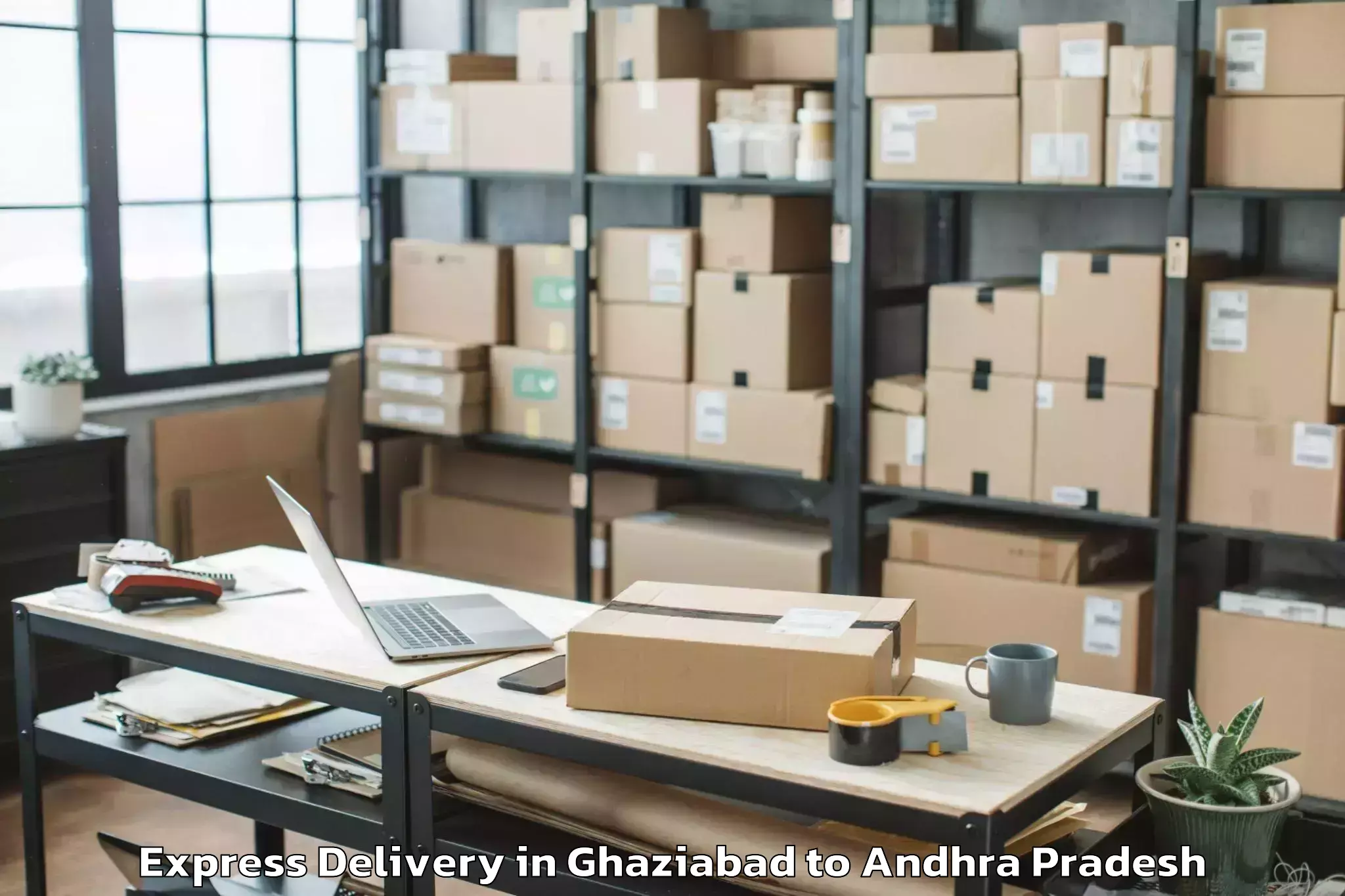 Quality Ghaziabad to Peddapappuru Express Delivery